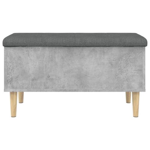 Klupa za pohranu siva boja betona 82x42x46 cm konstruirano drvo - Beton siva 82 x 42 x 46 cm Cijena