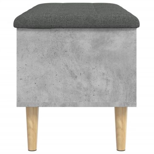 Klupa za pohranu siva boja betona 82x42x46 cm konstruirano drvo - Beton siva 82 x 42 x 46 cm Cijena