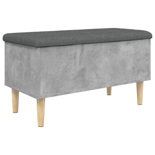 Klupa za pohranu siva boja betona 82x42x46 cm konstruirano drvo - Beton siva 82 x 42 x 46 cm Cijena