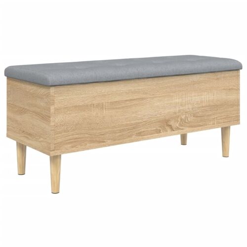Klupa za pohranu boja hrasta 102x42x46 cm od konstruiranog drva - Sonoma hrast 102 x 42 x 46 cm Cijena