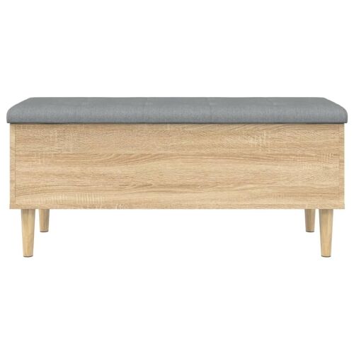 Klupa za pohranu boja hrasta 102x42x46 cm od konstruiranog drva - Sonoma hrast 102 x 42 x 46 cm Cijena