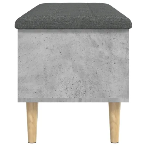 Klupa za pohranu boja betona 102x42x46 cm konstruirano drvo - Beton siva 102 x 42 x 46 cm Cijena