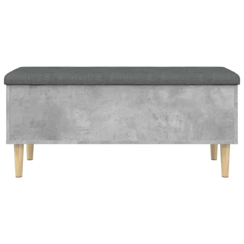 Klupa za pohranu boja betona 102x42x46 cm konstruirano drvo - Beton siva 102 x 42 x 46 cm Cijena