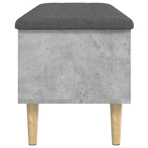 Klupa za pohranu boja betona 102x42x46 cm konstruirano drvo - Beton siva 102 x 42 x 46 cm Cijena