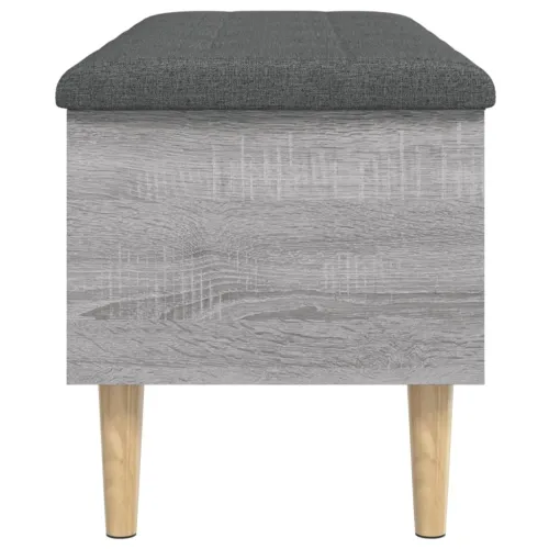 Klupa za pohranu siva boja hrasta 102x42x46cm konstruirano drvo - Sivi hrast sonoma 102 x 42 x 46 cm Cijena