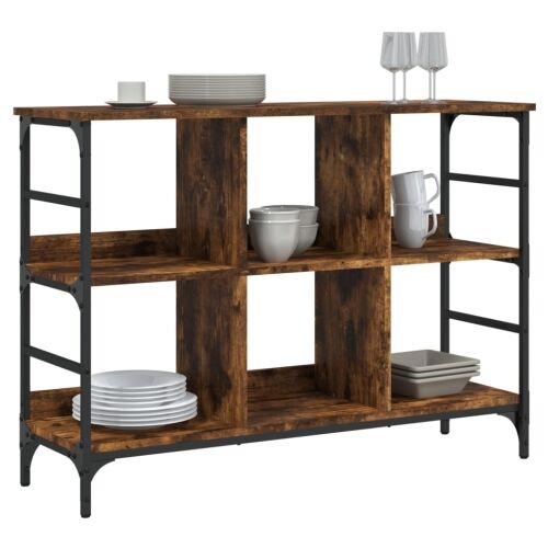 Komoda boja dimljenog hrasta 102x32x73,5 cm konstruirano drvo - Dimljeni hrast 73.5 cm Cijena