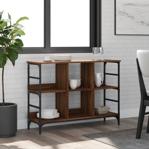 Komoda smeđa boja hrasta 102x32x73,5 cm od konstruiranog drva - Smeđi hrast 73.5 cm Cijena