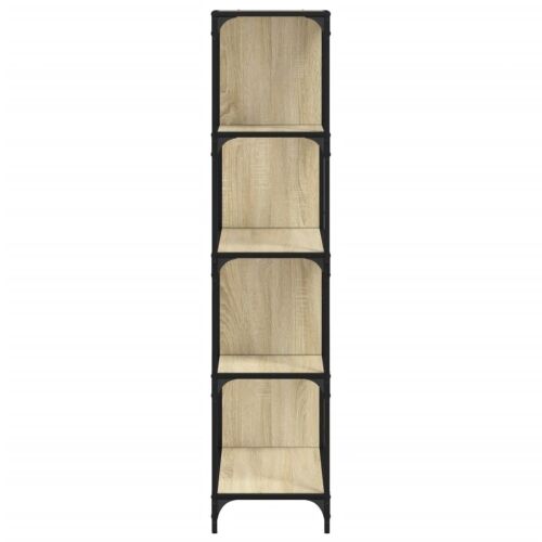 Regal za knjige s 4 razine boja hrasta 139x33,5x149 cm drveni - Sonoma hrast Cijena