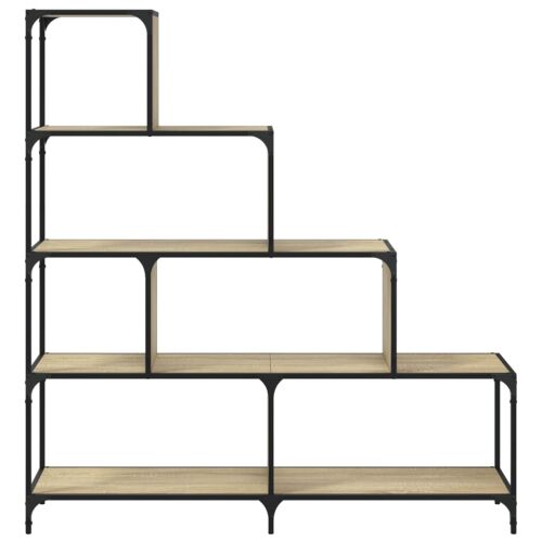 Regal za knjige s 4 razine boja hrasta 139x33,5x149 cm drveni - Sonoma hrast Cijena