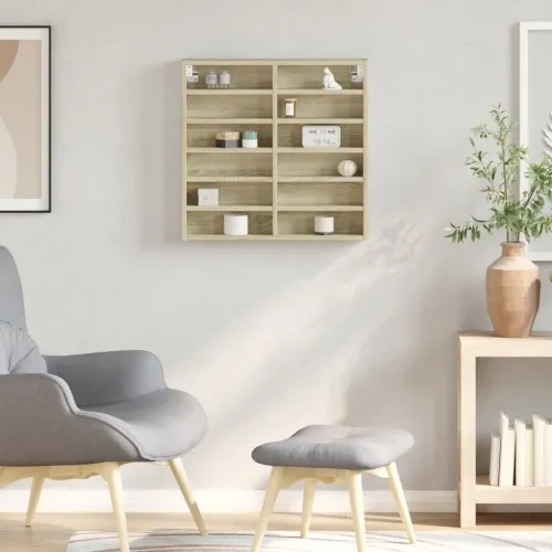 Vitrina boja hrasta sonome 60x8,5x58 cm konstruirano drvo - Sonoma hrast 60 x 8.5 x 58 cm Cijena