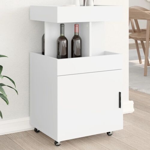 Barska kolica bijela 50 x 41 x 89 cm od konstruiranog drva - Bijela Cijena
