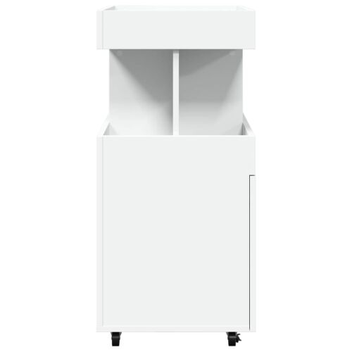 Barska kolica bijela 50 x 41 x 89 cm od konstruiranog drva - Bijela Cijena