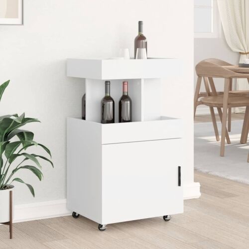 Barska kolica bijela 50 x 41 x 89 cm od konstruiranog drva - Bijela Cijena