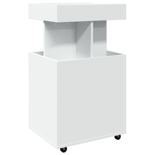 Barska kolica bijela 50 x 41 x 89 cm od konstruiranog drva - Bijela Cijena