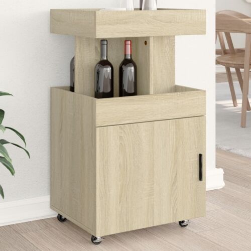 Barska kolica boja hrasta sonome 50x41x89 cm konstruirano drvo - Sonoma hrast Cijena