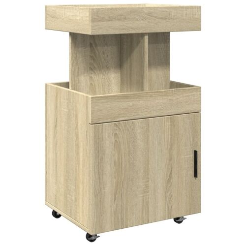 Barska kolica boja hrasta sonome 50x41x89 cm konstruirano drvo - Sonoma hrast Cijena