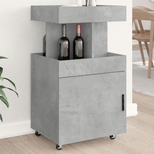 Barska kolica siva boja betona 50x41x89 cm konstruirano drvo - Beton siva Cijena
