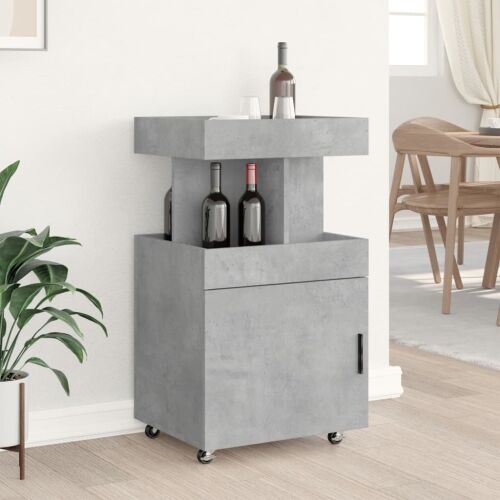 Barska kolica siva boja betona 50x41x89 cm konstruirano drvo - Beton siva Cijena