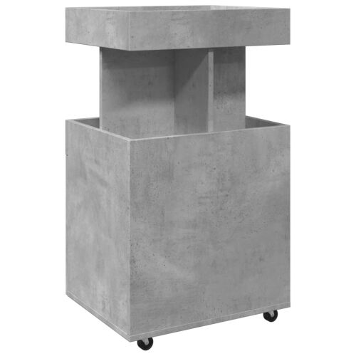Barska kolica siva boja betona 50x41x89 cm konstruirano drvo - Beton siva Cijena