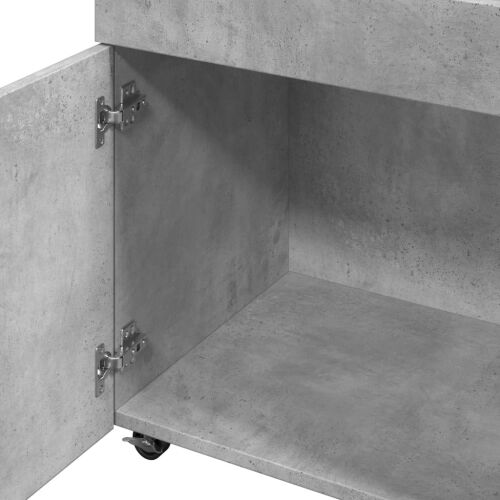 Barska kolica siva boja betona 50x41x89 cm konstruirano drvo - Beton siva Cijena