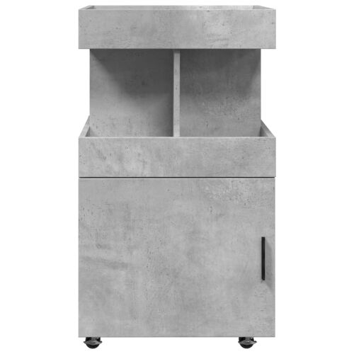 Barska kolica siva boja betona 50x41x89 cm konstruirano drvo - Beton siva Cijena