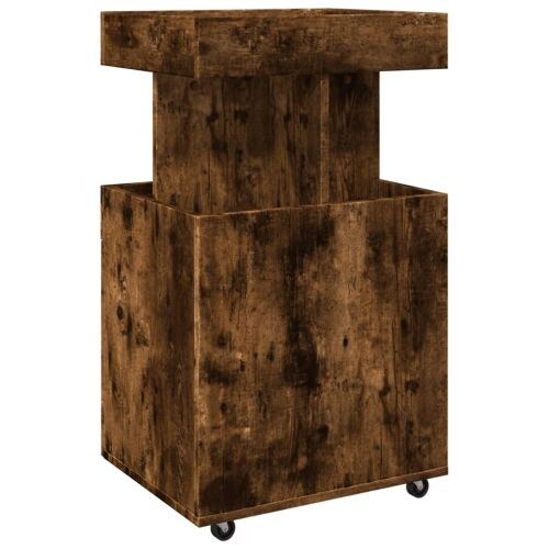 Barska kolica boja hrasta 50 x 41 x 89 cm konstruirano drvo - Dimljeni hrast Cijena