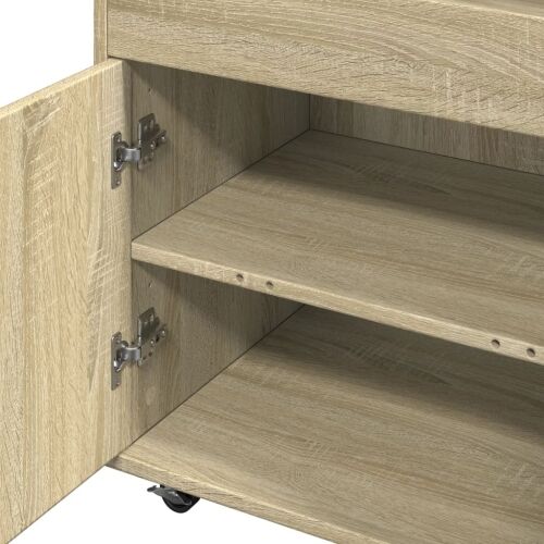 Barska kolica boja hrasta 60x39,5x89 cm od konstruiranog drva - Sonoma hrast Cijena