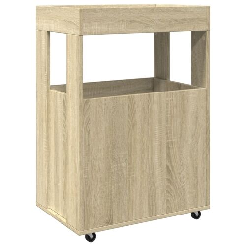 Barska kolica boja hrasta 60x39,5x89 cm od konstruiranog drva - Sonoma hrast Cijena