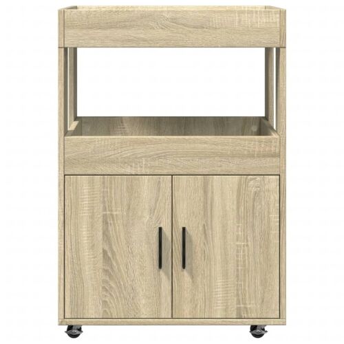 Barska kolica boja hrasta 60x39,5x89 cm od konstruiranog drva - Sonoma hrast Cijena