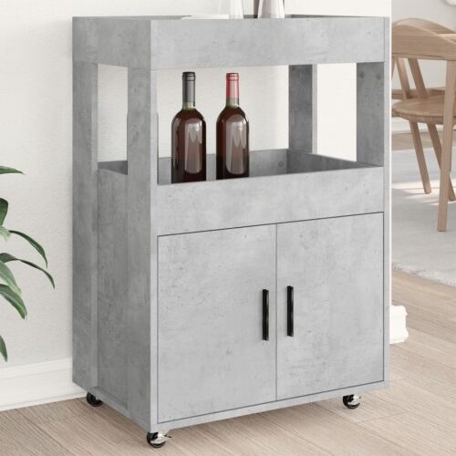 Barska kolica boja betona 60x39,5x89 cm od konstruiranog drva - Beton siva Cijena