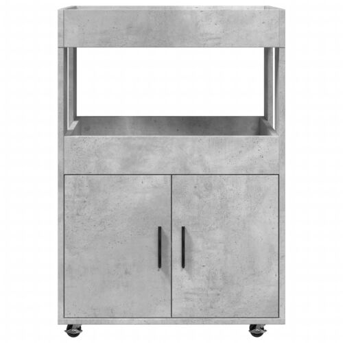 Barska kolica boja betona 60x39,5x89 cm od konstruiranog drva - Beton siva Cijena