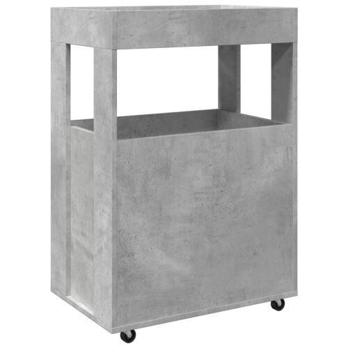 Barska kolica boja betona 60x39,5x89 cm od konstruiranog drva - Beton siva Cijena