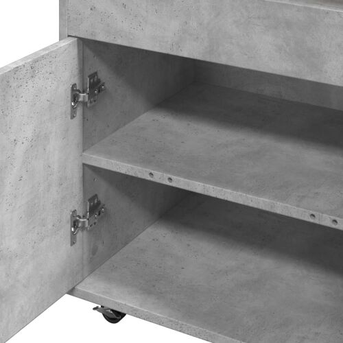 Barska kolica boja betona 60x39,5x89 cm od konstruiranog drva - Beton siva Cijena
