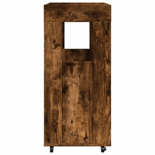 Barska kolica boja hrasta 60x39,5x89 cm od konstruiranog drva - Dimljeni hrast Cijena