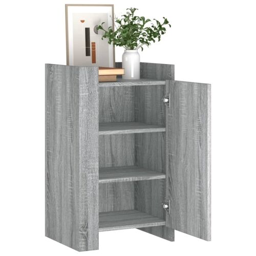 Komoda siva boja hrasta 45x35x75 cm od konstruiranog drva - Sivi hrast sonoma Cijena