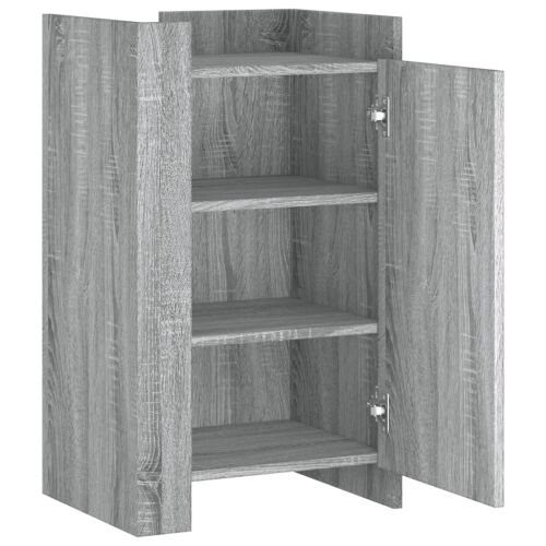 Komoda siva boja hrasta 45x35x75 cm od konstruiranog drva - Sivi hrast sonoma Cijena