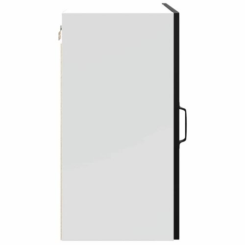 Zidni kuhinjski ormarići 2 kom Kalmar Crni inženjerski drvo - Crna 2x zidni ormarić (1 vrata) 50 cm širok 60 cm visok Cijena