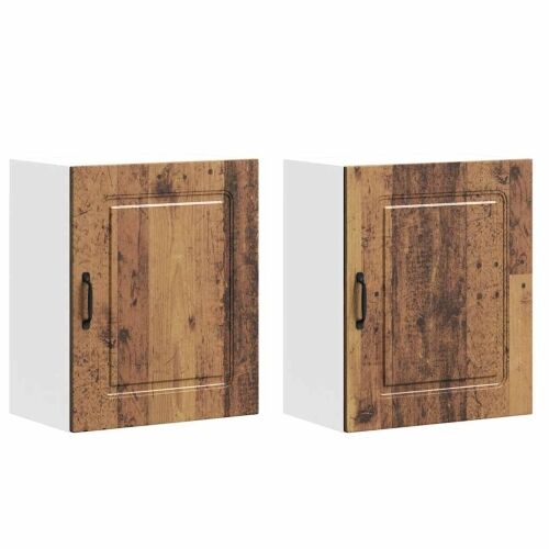 Zidni kuhinjski ormarići 2 kom Kalmar Staro drvo Inženirsko drvo - Staro drvo 2x zidni ormarić (1 vrata) 50 cm širok 60 cm visok Cijena