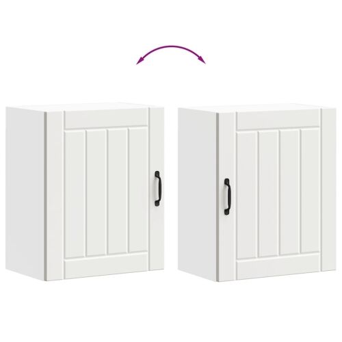 Zidni kuhinjski ormarići 2 kom Lucca Bijeli inženjerski drvo - Bijela 2x zidni ormarić (1 vrata) širine 50 cm visine 60 cm Cijena