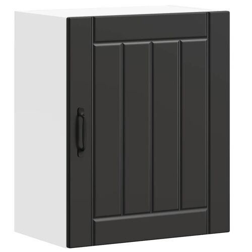 Zidni kuhinjski ormarići 2 kom Lucca Crni inženjerski drvo - Crna 2x zidni ormarić (1 vrata) širine 50 cm visine 60 cm Cijena
