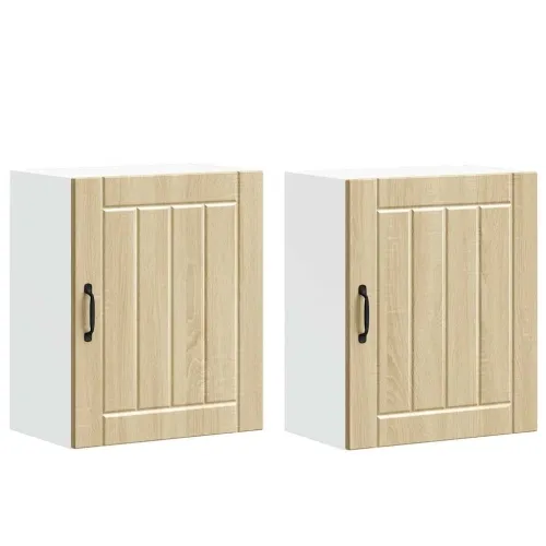 Zidni kuhinjski ormarići 2 kom Lucca hrast sonoma, inženjersko drvo - sonoma hrast 2x zidni ormarić (1 vrata) širine 50 cm visin Cijena