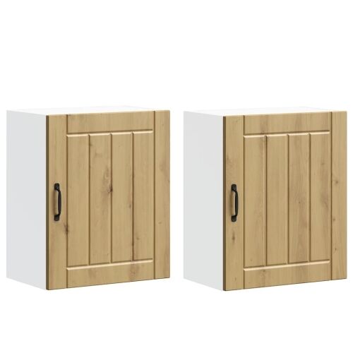 Zidni kuhinjski ormarići 2 kom Lucca Artisan hrast, inženjersko drvo - hrast artisan 2x zidni ormarić (1 vrata) širine 50 cm vis Cijena