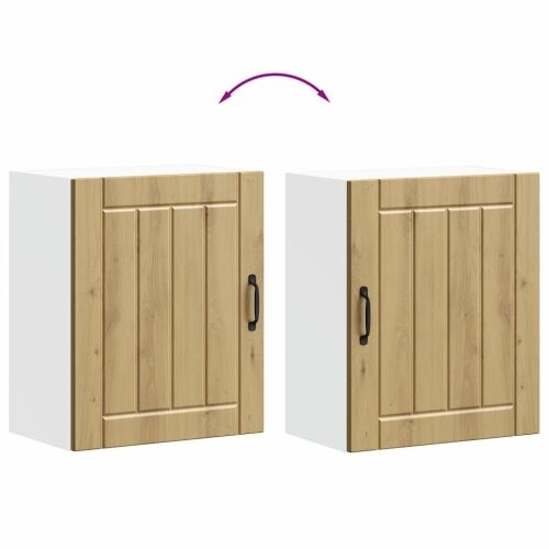 Zidni kuhinjski ormarići 2 kom Lucca Artisan hrast, inženjersko drvo - hrast artisan 2x zidni ormarić (1 vrata) širine 50 cm vis Cijena