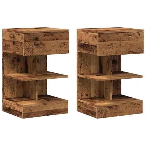 Noćni ormarići 2 kom Staro drvo 40x35x65 cm Konstruirano drvo - Staro drvo 2 Cijena