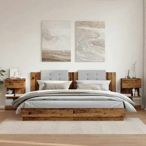 Noćni ormarići 2 kom Staro drvo 40x35x65 cm Konstruirano drvo - Staro drvo 2 Cijena