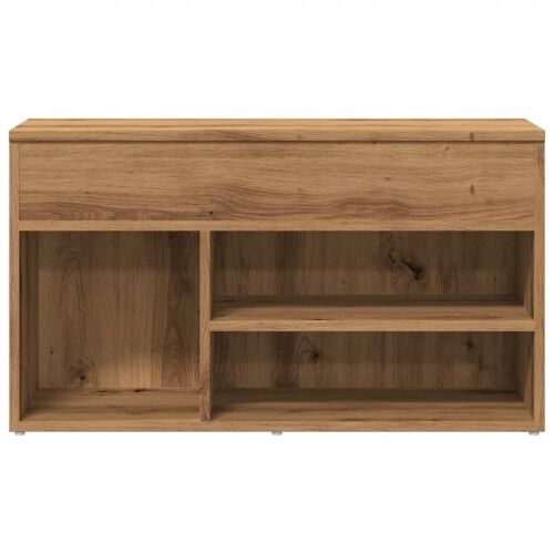 Klupa za cipele obrtnički hrast 80x30x45 cm izrađeno drvo - Hrast artisan 80 x 30 x 45 cm Cijena
