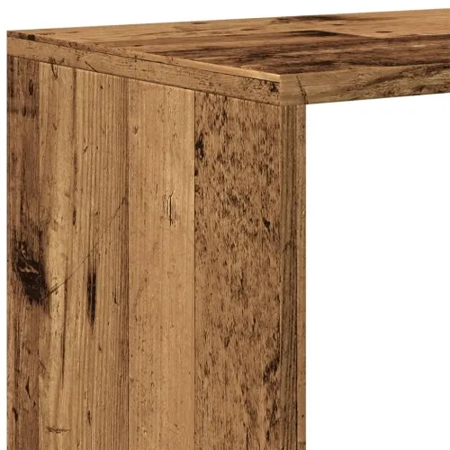 Paravan - Sobna pregrada / regal za knjige 3 razina 123x29x123 cm drveni - Staro drvo 123 cm Cijena
