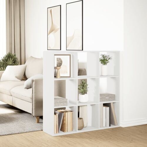 Paravan - Sobna pregrada / regal za knjige bijeli 102x29x103,5 cm drveni - Bijela 102 x 29 x 103.5 cm Cijena