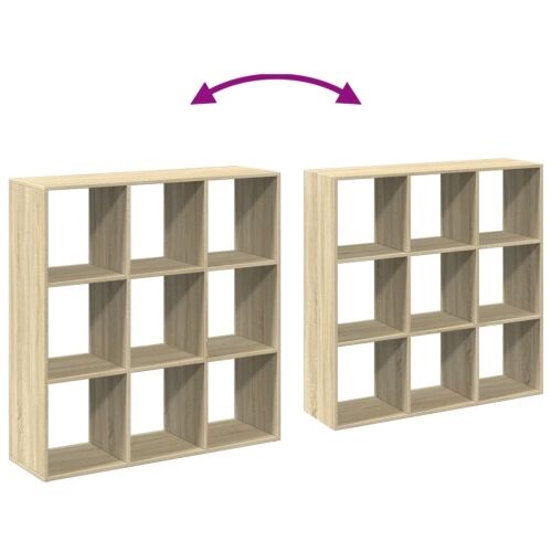 Paravan - Sobna pregrada / regal za knjige 102x29x103,5 cm drveni - sonoma hrast 102 x 29 x 103.5 cm Cijena