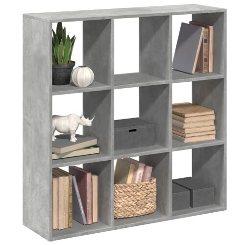 Paravan - Sobna pregrada / regal za knjige sivi 102x29x103,5 cm drveni - Beton siva 102 x 29 x 103.5 cm Cijena